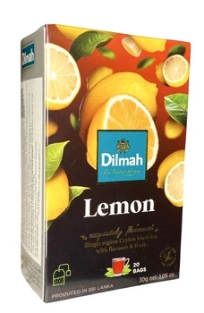 Чай Dilmah Lemon чорний цейлонський зі смаком лимона 20 пакетиків (60525)