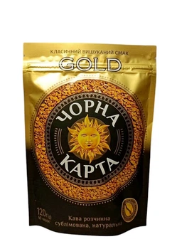 Кава Чорна Карта Gold розчинна 120 г (56982)