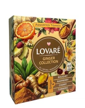 Чай Lovare Ginger Collection Імбирне асорті 4 види по 8 пакетиків (60736)
