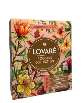 Чай Lovare Rooibos Collection Ройбуш асорті 4 види по 8 пакетиків (60737)