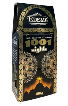 Чай Edems 1001 nights зелений та чорний 1001 ніч зі шматочками фруктів 100 г (60637)