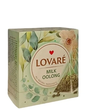 Чай Lovare Milk Oolong Молочний Улун з ароматом молока в пірамідках 15 шт х 2 г (60342)