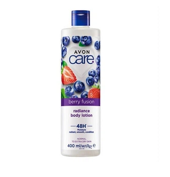 Лосьйон для тіла Avon Care Berry Fusion Radiance Body Lotion 48H Moisture Ягідний мікс з ароматом полуниці та чорниці 400 мл