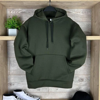 Мужской худи на флисе Fleece ATEX 0129 M Хаки ( AT-0129/01 C )