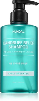 Шампунь против перхоти «Яблоко и зеленый чай» 500 мл Kundal Dandruff Relief Shampoo Apple Green Tea