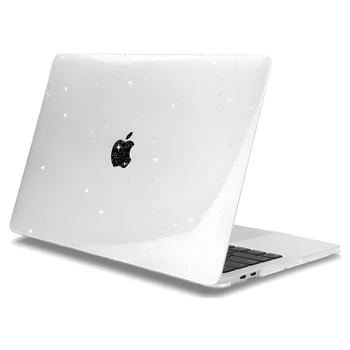 Чехол с блестками Glitter HardShell для Macbook Air 13.6" M2/M3 (A2681/A3113) Clear