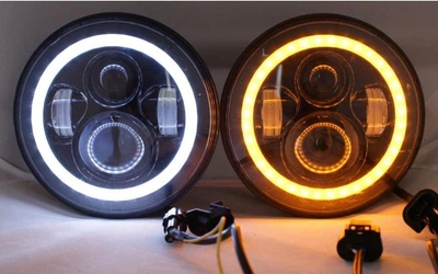 Штатная оптика 2шт! Фары на ВАЗ 2106 60ВАТТ УНИВЕРСАЛЬНЫЕ LED фара! 60W. Светодиодная лэд фара на 5,75 дюймов.