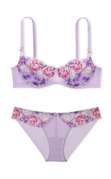 Комплект білизни Dream Angels Victoria’s Secret Unlined Balconette Бузковий 38B-L