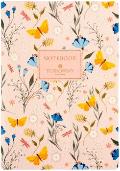 Записник Axent Turnowsky Secret Garden 148x210 мм А5 60 аркушів у клітинку Різнобарвний (8710-1-A-TR)