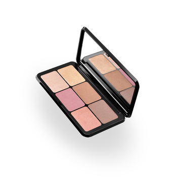 Палетка для макияжа лица Kiko Milano Irresistible Total Look Face Powder Palette(01 Light-Medium), 6*1г (8059385014432)