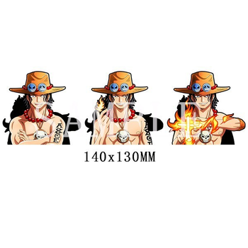 Голографическая наклейка Ван Пис Эйс Портгас Д. One Piece Ace Portgas D.