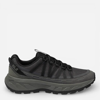Мужские кроссовки для треккинга с мембраной Jack Wolfskin Wild Hike Texapore Low M A65577-6156 42 (8UK) 26.4 см Черный/Темно-серый (4064886555005)