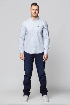 Рубашка Lee Long Sleeved Regular Fit (L880DFNJ) Голубой S-00