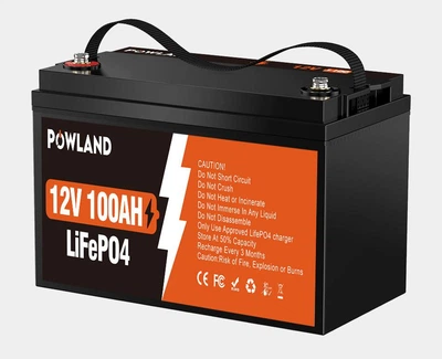 Аккумуляторна батарея POWLAND 12V 100AH LiFePO4