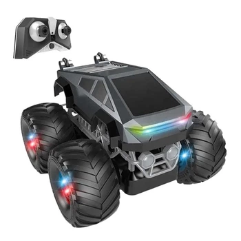 Машинка радиоуправляемая RIAS LH-C096 Stunt Car Off Road Cybertruck Grey (3_07840)