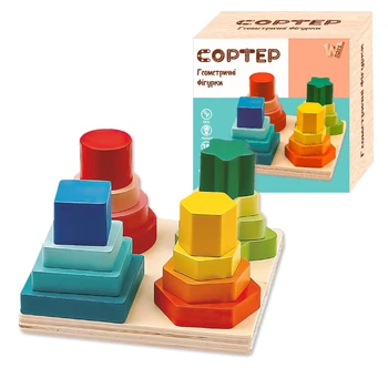 Дерев'яний геометричний сортер "WToys" "W Toys" 36801