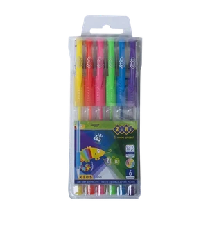 Набір 6 шт Zibi KIDS Line Neon пластиковому пеналі (ZB.2201-99)