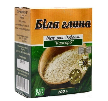 Порошок Мирослав Глина белая с клетчаткой Каосорб 200 гр