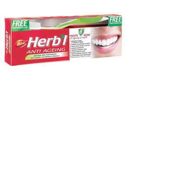 DABUR Зубна паста Анти-вікова 150 г + щітка Dabur Herbl