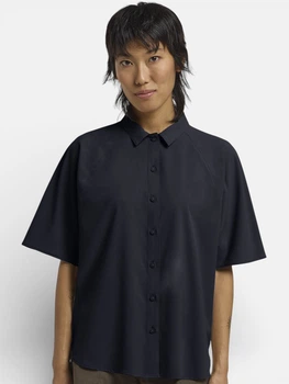 Рубашка женская Jack Wolfskin Sierra Quest Ss Shirt W A63878-C0413 XS Темно-синяя (4064886449519)