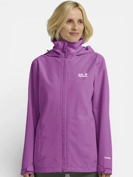 Спортивная ветровка с капюшоном женская Jack Wolfskin Trailtime 2L Jkt W A63902-H0112 L Фиолетовая (4064886701020)