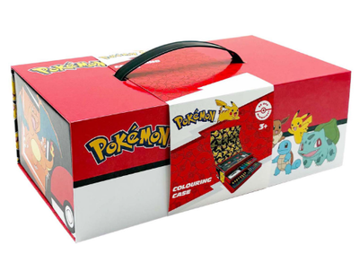 Zestaw plastyczny Cerda Pokemon Pikachu do kolorowania Pudełko z szufladami 52 elementy (3701638729857)