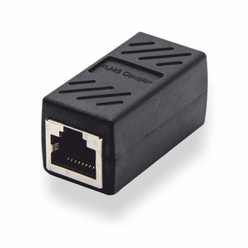 Розетка соединительная для RJ45 (мама мама), Black, GTL (GTLRJ45FRJ45F)