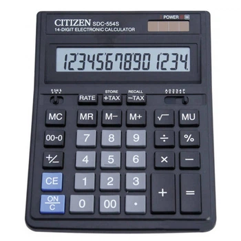 Калькулятор Citizen 14р (SDC-554S)