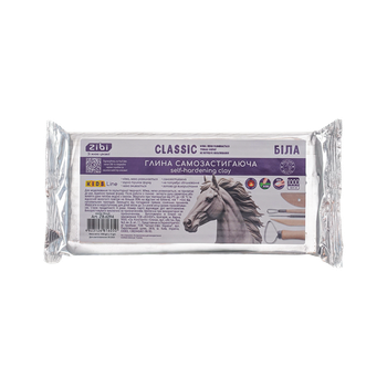 Глина самозастывающая ZiBi Classic 1 кг белая (ZB.6294)