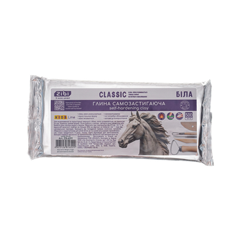 Глина самозастывающая ZiBi Classic 500 г белая (ZB.6291)