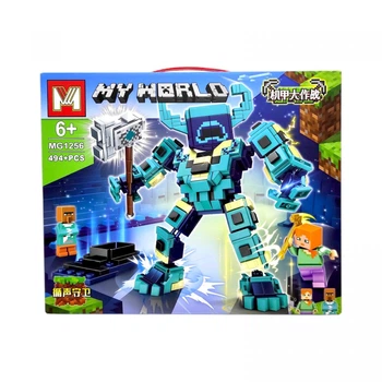 Конструктор Minecraft Крижаний варден 494 деталі Майнкрафт MineWorld My World MG1256