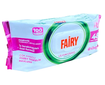 Вологі серветки для прибирання Fairy Lilyum , 100 шт