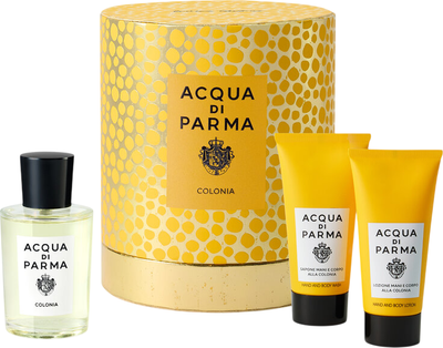 Zestaw unisex Acqua Di Parma Colonia Woda kolońska 100 ml + Żel pod prysznic 75 ml + Balsam do ciała 75 ml (8028713829468)