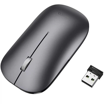 Миша Wireless Hoco GM43 бездротова (BT, 2.4G, 800/1200/1600DPI) для ноутбука, ПК, Mac, Windows, iOS Сірий