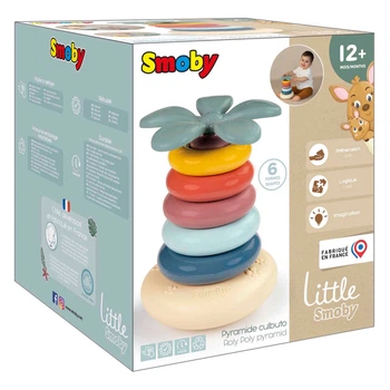 Пірамідка Smoby Roly Poly Stacking Pyramid 6 елементів (3032161403229)