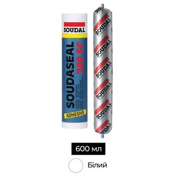 Клей-герметик SMX-полімер 600 мл білий [000020000000083601] SOUDASEAL 240FC Soudal