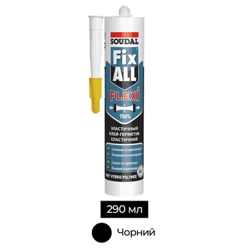 Клей-герметик SMX-полімер 290 мл чорний [000020000000080005] FIX All Flexi Soudal