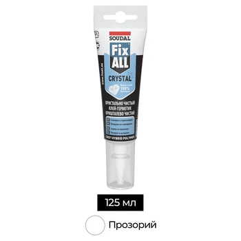 Клей-герметик SMX-полімер 125 мл прозорий [000020000000079201] FIX All Crystal Soudal