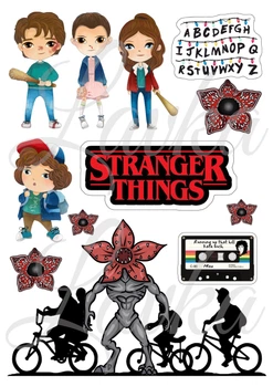 Декор на торт Дивні Дива Stranger Things вафельний папір для торта їстівний друк на вафельному папері харчова вафельна картинка щільна А4 502264201