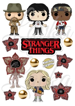 Декор на торт Дивні Дива Stranger Things вафельний папір для торта їстівний друк на вафельному папері харчова вафельна картинка щільна А4 502264202