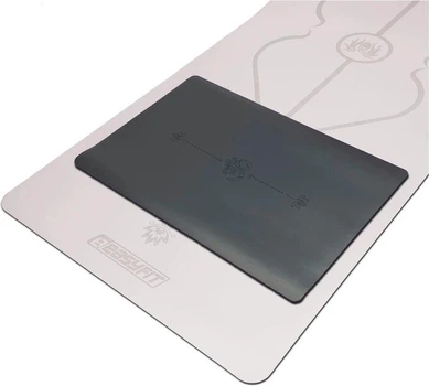 Мини-мат для йоги EasyFit Yoga Pad каучук 3,5 мм Черный (EF-1932)