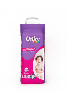 Подгузники UNIJOY Soft 36 шт М 6-9 кг (6998526216187)