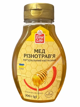 Мед натуральний квітковий різнотрав'я Fine Life 300г