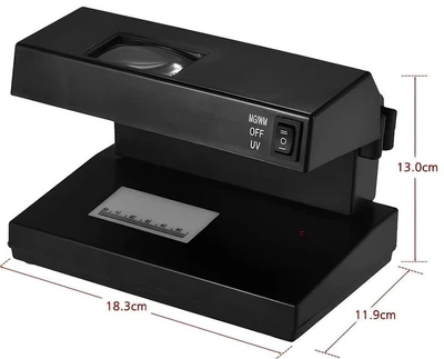 Аппарат для проверки банкнот 2138PRO UV с ультрафиолетовым контролем, питание от сети 220В Профессиональный детектор валют Счётная машинка