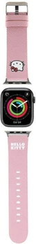 Pasek Hello Kitty Kitty Head do Apple Watch Series 1/2/3/4/5/6/7/8/SE/SE2 38-41 mm Pink (3666339190255)