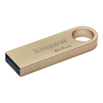 Флеш-накопичувач Kingston USB 3.2 SE9 G3 64GB 220MB/s Metal/Gold (DTSE9G3/64GB)