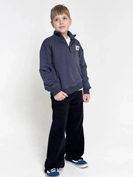 Штани баггі трикотажні Baggy, SmileTime чорні зріст 128 (SX39-10-1)