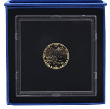 Монета Япония 500 йен 2013 Биметалл Proof Префектуры - Окаяма в сувенирной упаковке