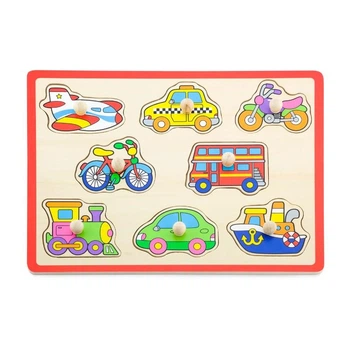 Розвивальна рамка Viga Toys Транспорт Дерево за методикою Монтессорі (50016)