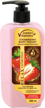 Крем-йогурт для тіла Energy of Vitamins Полуничний 260 мл (4823080004692)